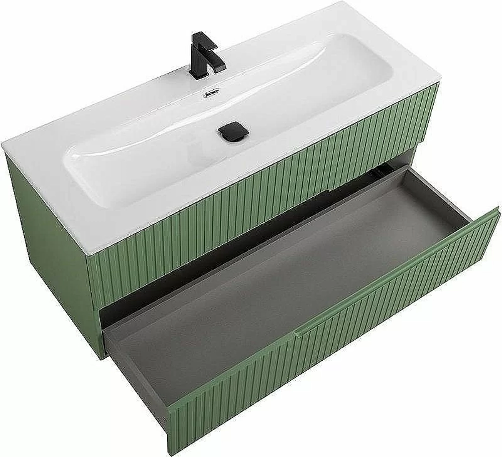 Тумба с раковиной Cezares DUET-N 120 DUET-N-1200-2C-SO-PS-P фисташковый софт