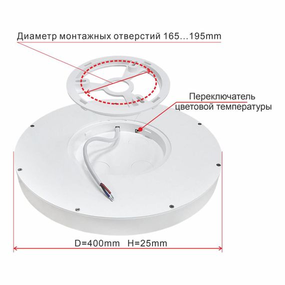 Потолочный светодиодный светильник Citilux Бейсик CL738320V