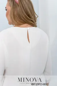 Блуза 23-003-1-Молочный Minova