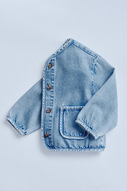 ZARA TIMELESZ - ДЖИНСОВЫЙ ЖАКЕТ, СВЕТЛЫЙ ИНДИГО