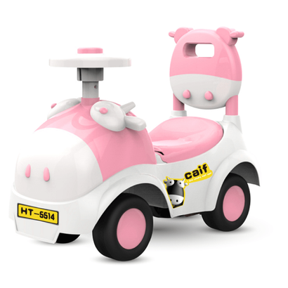 Детский толокар/каталка "MalinaBay НТ-5517" розово-белый