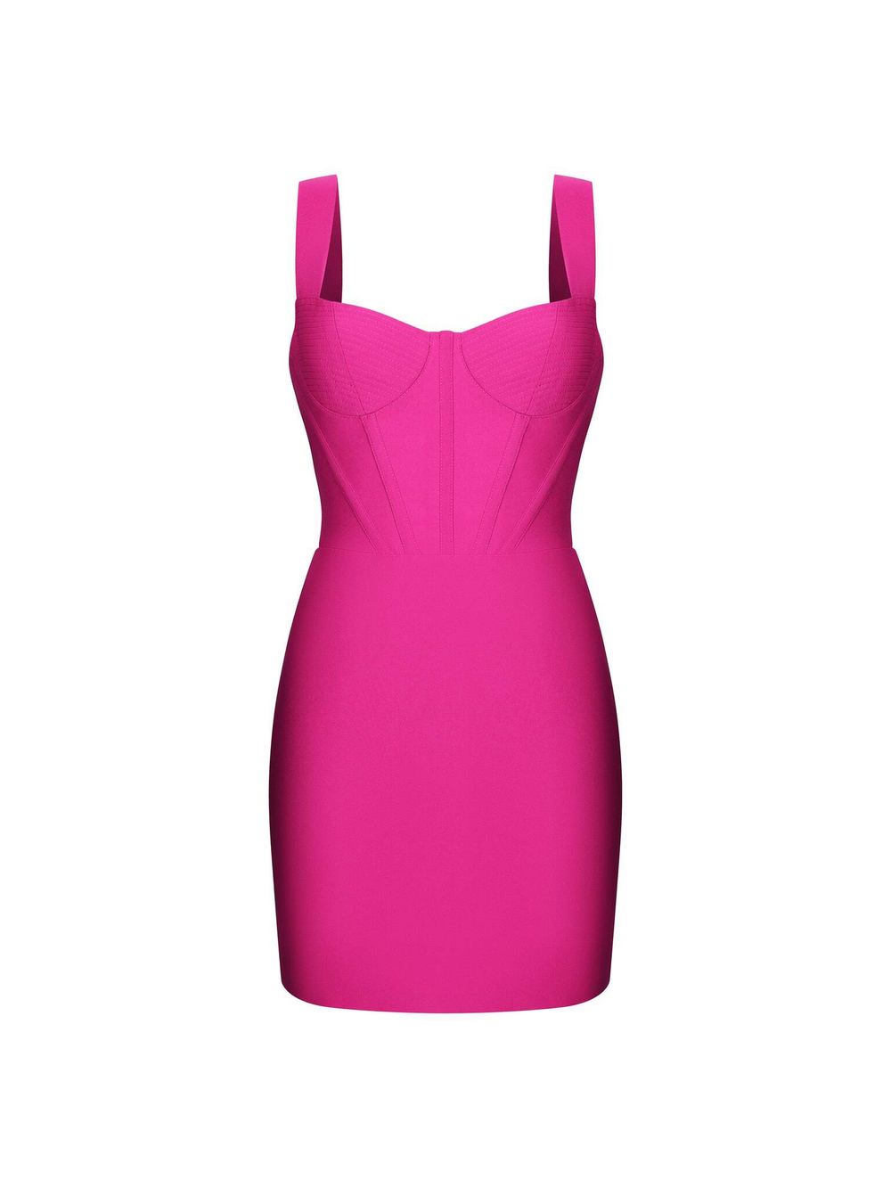 Платье мини корсетного типа из крепа на бретелях