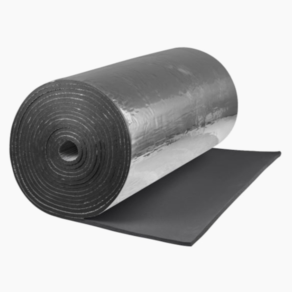 Рулон из вспененного каучука K-FLEX ECO black с покрытием ALU Тмакс=130°C черный