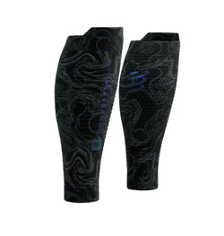 Compression sleeve Compressport R2 3.0 Calf Sleeves - black/aurora