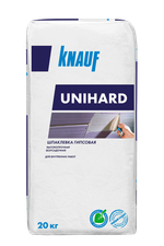 Шпаклевка гипсовая Knauf Унихард высокопрочная безусадочная 20 кг