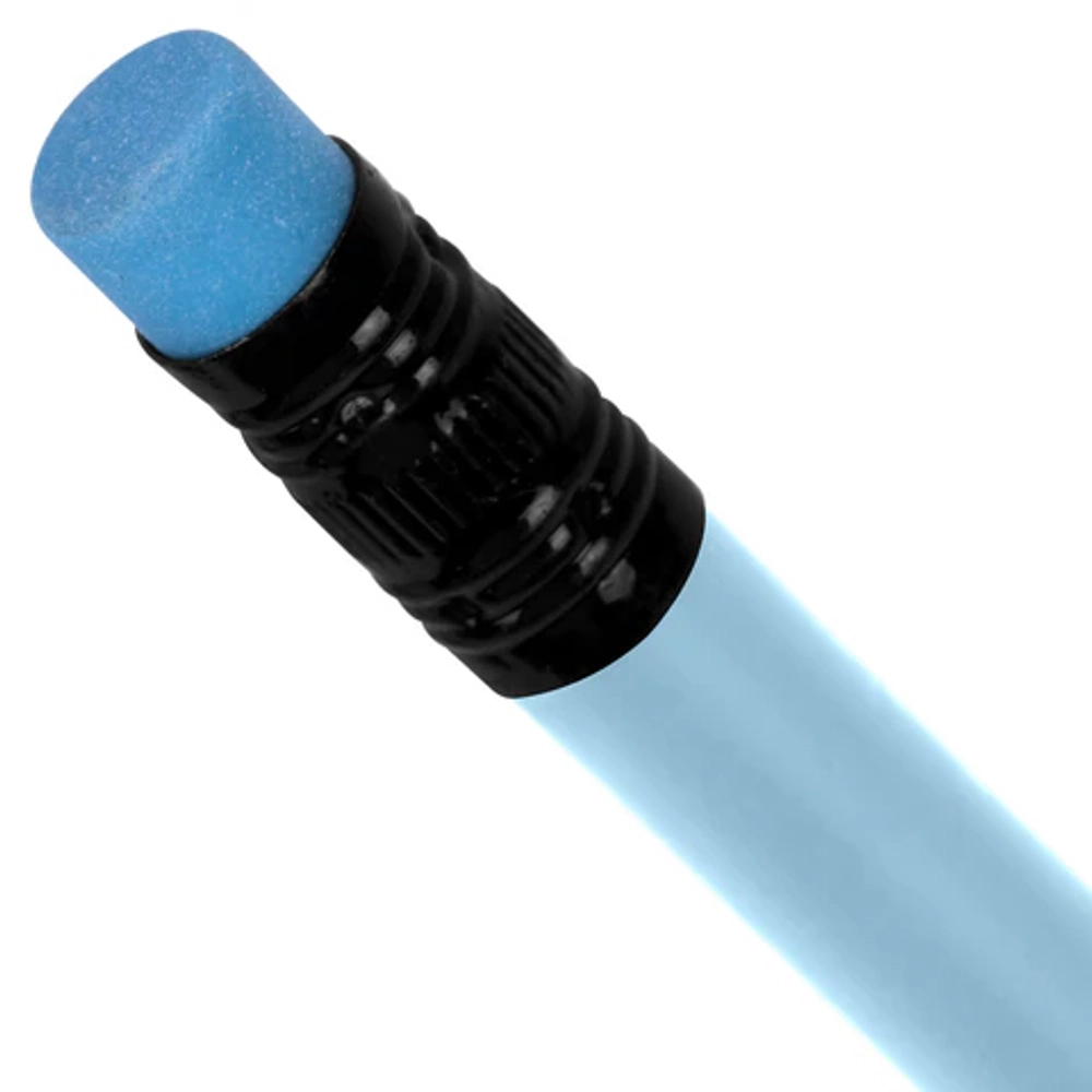 Набор карандашей чернографитных с мотивирующей надписью FUNNY NOTES PSTL, 6 штук, HB, с ластиком