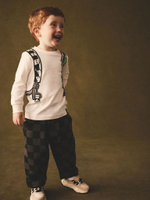 Лонгслив и брюки в комплекте для мальчика Next B84-717, Белый, Серый