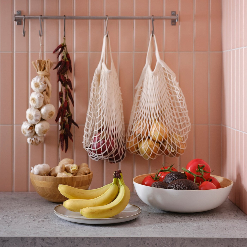 IKEA RUNDLIG  (ИКЕА РУНДЛИГ)  -  Миска, бамбук/белый, 30 см