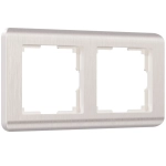 Рамка на 2 поста Stream (перламутровый) W0022113