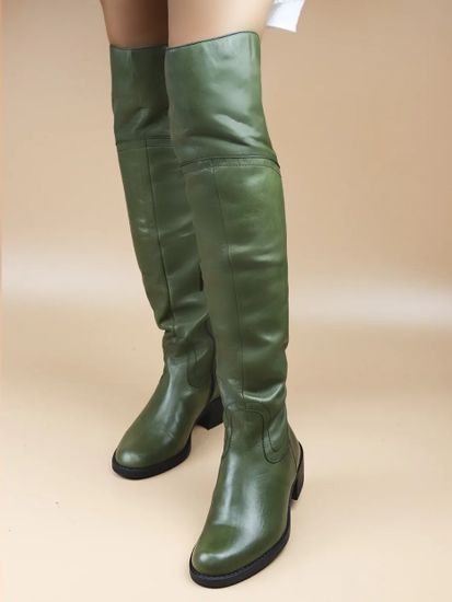 Женские сапоги | 6102 (зеленый)