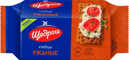 Хлебцы Щедрые ржаные 100г