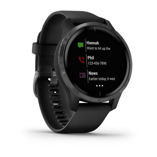 Умные часы Garmin Venu черные с серым безелем