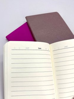 Набор 3 блокнота 88л (138*102мм) линейка розовый, перламутровый, желтый (5447-1)