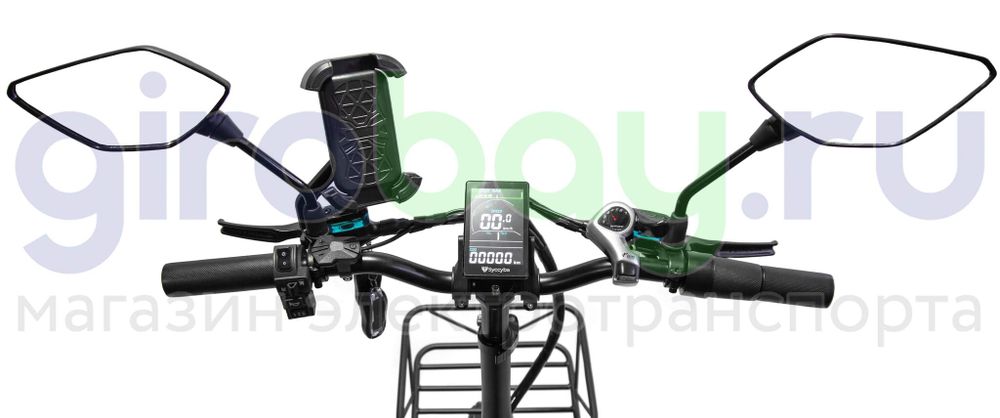 Электровелосипед Syccyba F10 Pro Dual 48V/23Ah (полный привод) - Синий обод фото №9