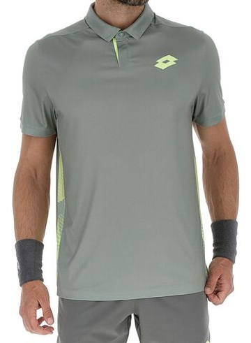 Мужское теннисное поло Lotto Tech IV D1 - кувшинка серая