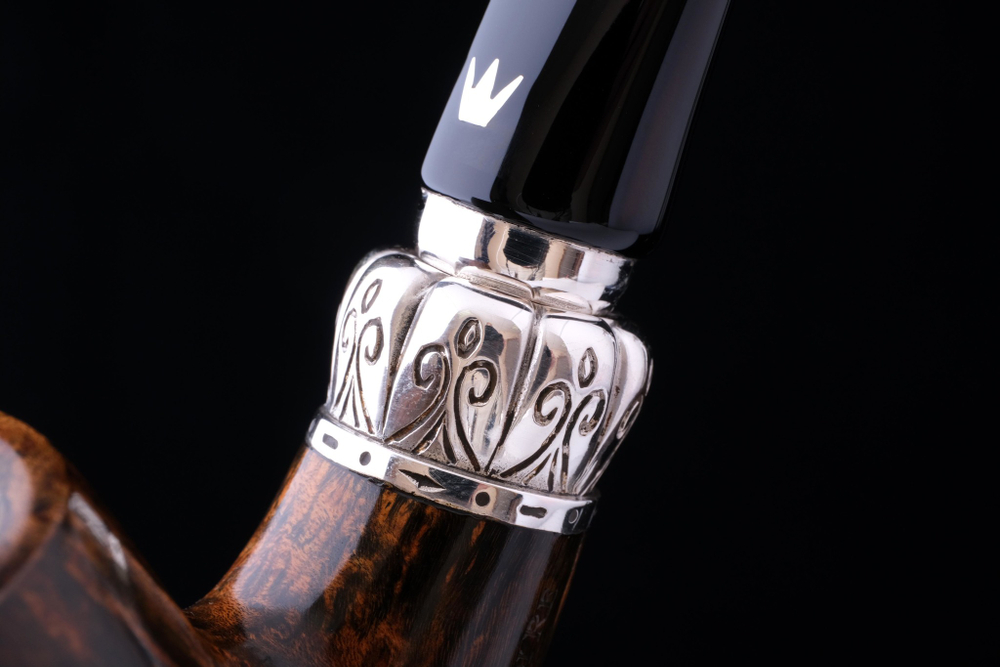 Курительная трубка Fiamma di Re 1 Corona с фигурным кольцом, F691-1