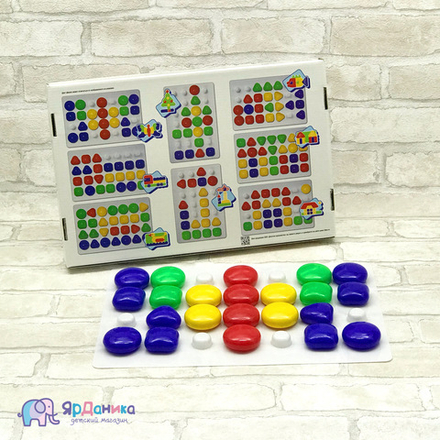 Мозаика для самых маленьких Baby Toys 48 фишек, 4 цвета
