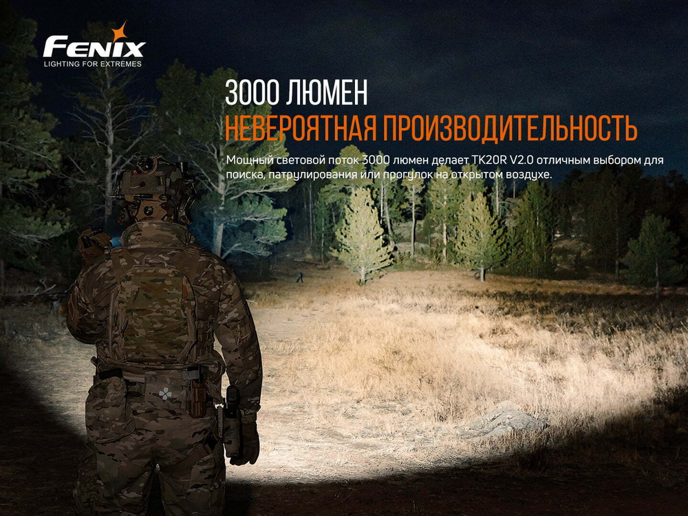 Фонарь Fenix TK20R  V2.0, TK20RV20