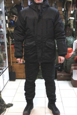 Костюм флисовый Горка черный Rip-Stop (демисезонный)