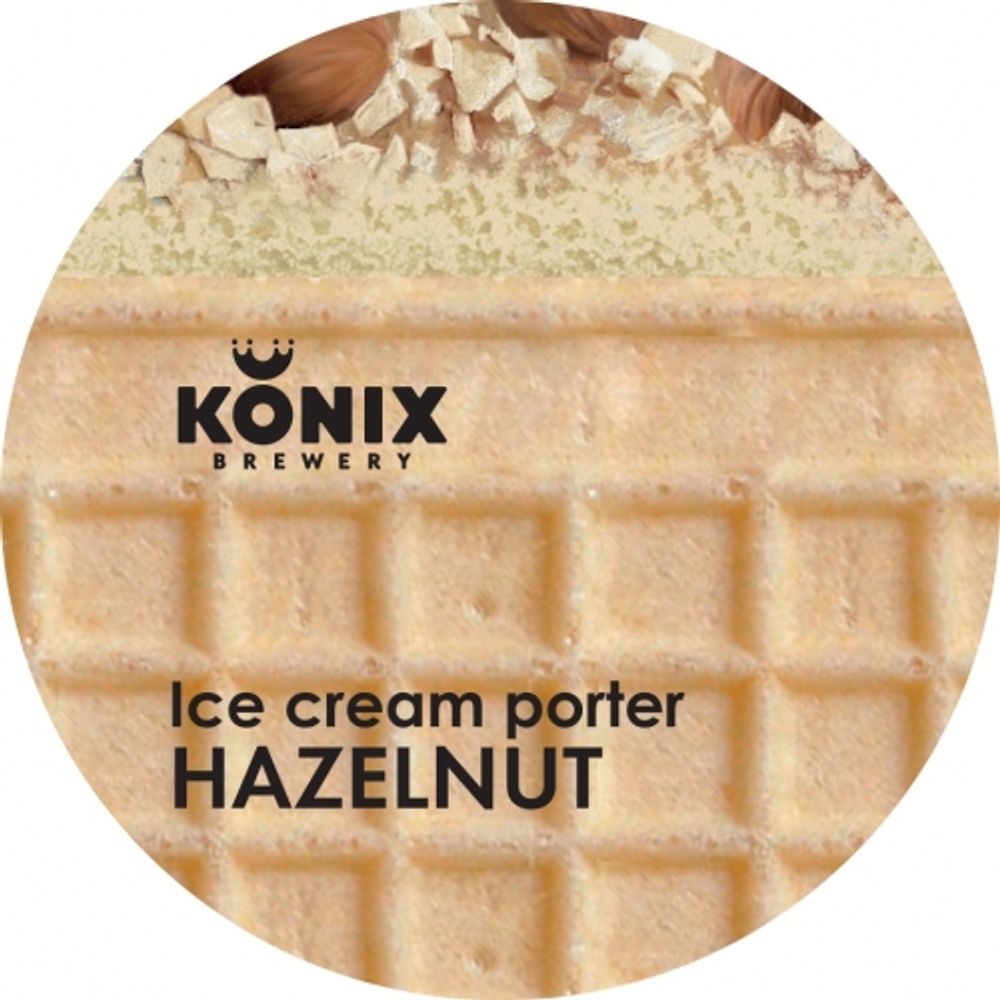 Пиво Коникс Айс Крим Портер Хазелнат / Konix Brewery Ice Cream Porter Hazelnut 20л - кег