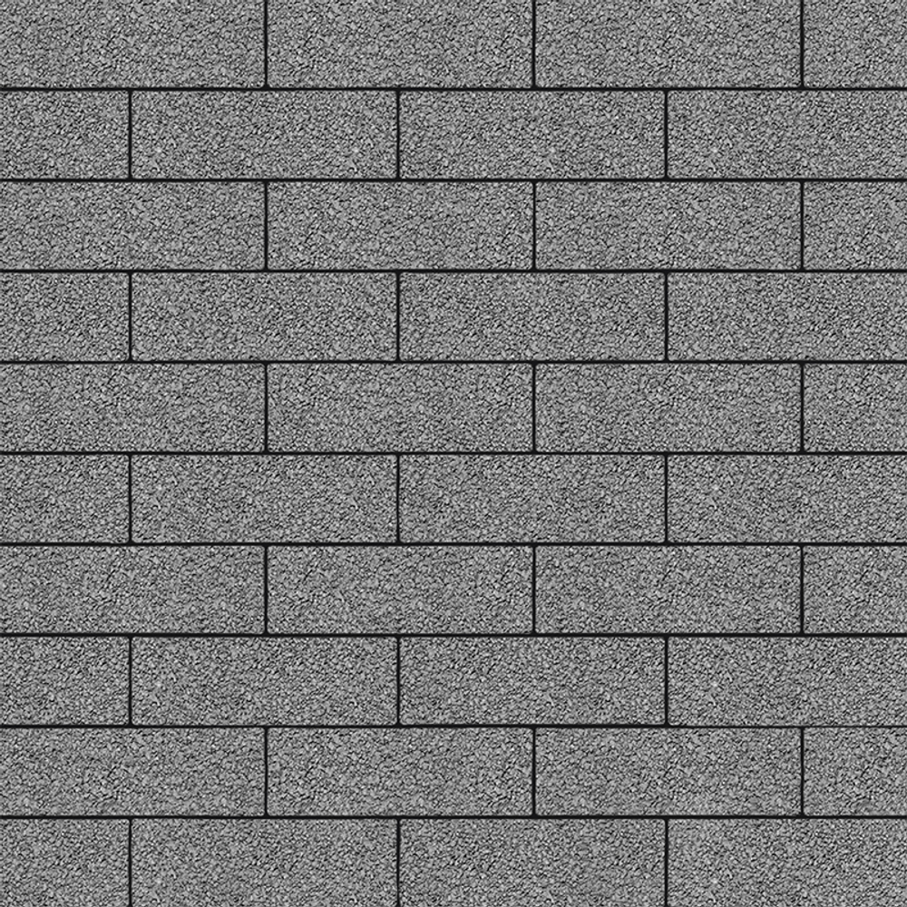 Тротуарная плитка ПРЯМОУГОЛЬНИК 300х100 мм - Гранит Серый