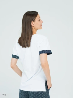 Костюм трикотажный оверсайз с широкими брюками