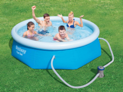 Бассейн надувной Bestway Fast Set Pools 244х66 см + фильтр-насос 1249 л/ч (57268/57100 BW)