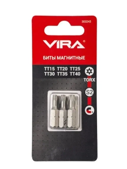 Набор бит TORX 25 мм 6 шт VIRA