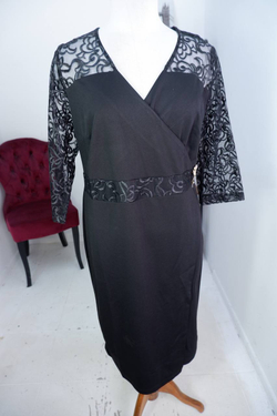 Платье Aziar с кружевными рукавами, визуально 52 размер, новое