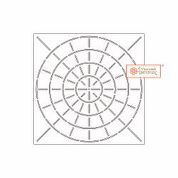 Шаблон для стежки "Мишень" круглая (арт. T39)