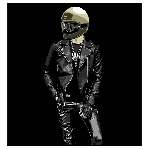 Скетчбук А5 48л/склейка мелов "Парень в шлеме"блок бежевый 70г/м2 МИЛЕНД С48-4191