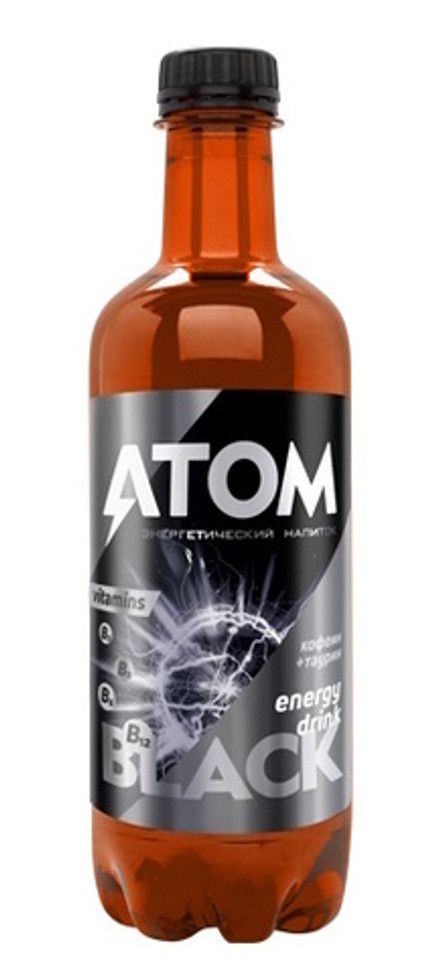 Энергетический напиток "Атом Black" 0,5л. Дарида