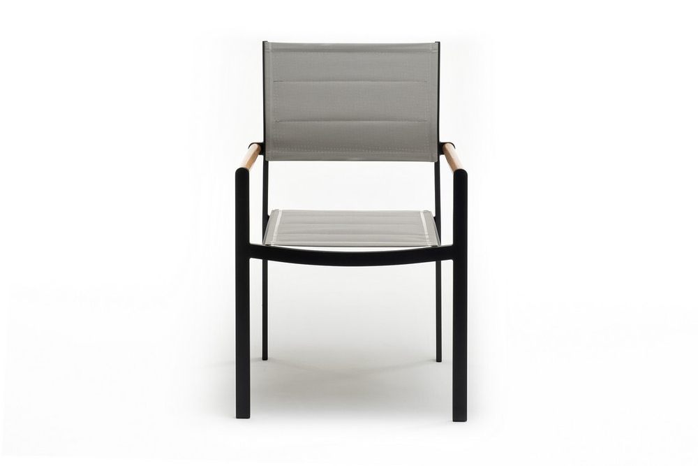 Стул из алюминия MAYA темный графит