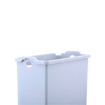 Ведро для мусора, внутр ведро, держатель м/мешков, Foodatlas JAH-541, 6л (белый)