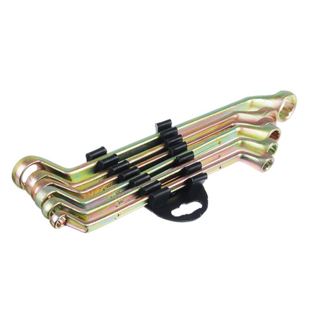 Набор ключей накидных,06 предм пластик (желтый цинк) 8*10-17