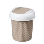 Контейнер для мусора настольный "Velvet" круглый 1л (бежевый)