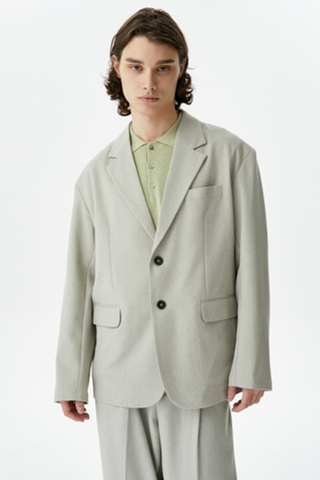 Бежево-серый брючный костюм Copper