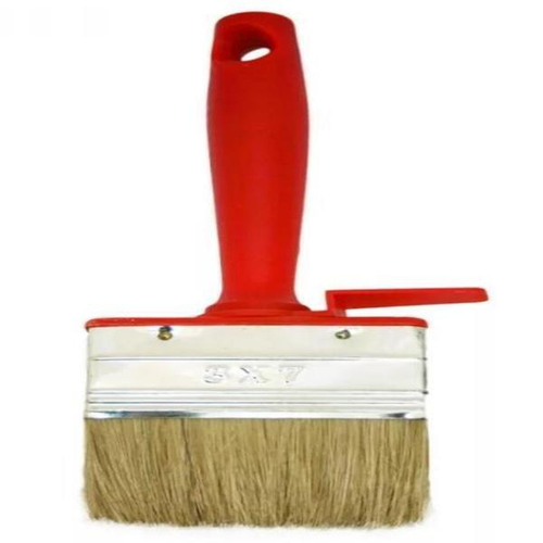 Кисть "Столичная"  30*70мм №3 КП (натуральная щетина, красная рукоятка) АКОР арт.332-836 (10шт/уп)