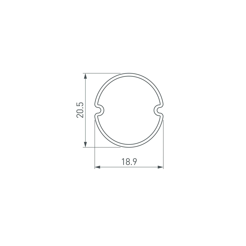 Экран ARH-ROUND-D20-DUAL-2000 OPAL BLACK (Arlight, Пластик) 039256