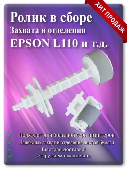 Ролик захвата и отделения в сборе Epson L110 и т.д.
