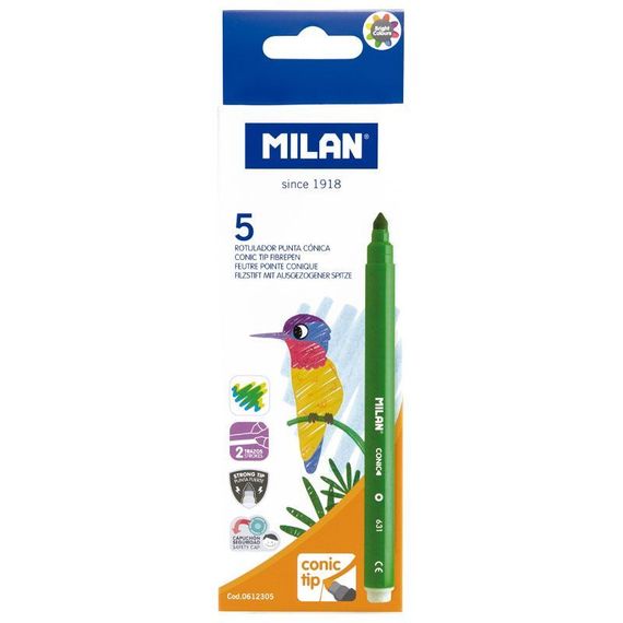 Flomaster \ Фломастер \Box 5 cone-tıpped water-based fıbrepens