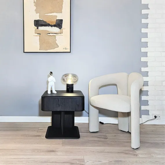 Тумба прикроватная 4617, черная