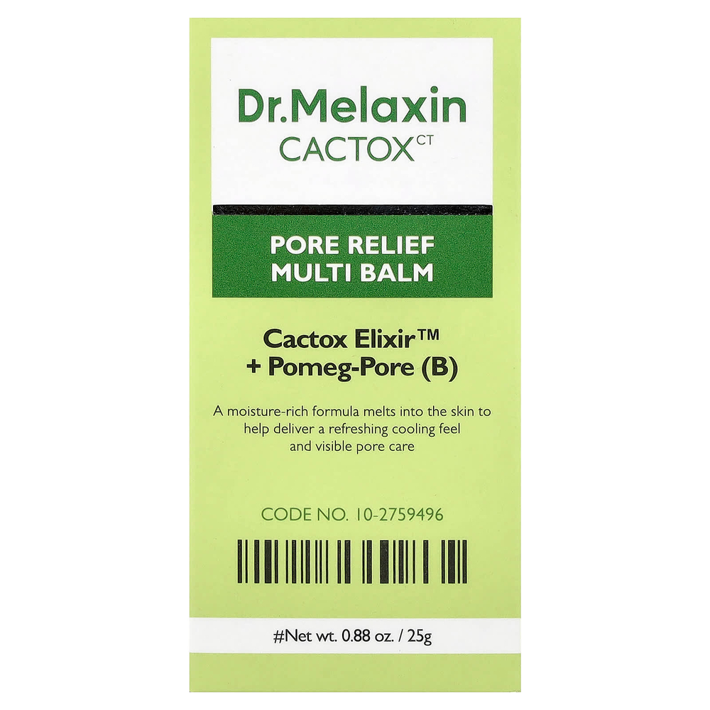 Dr.Melaxin, Cactox, мультибальзам для сужения пор, 25 г (0,88 унции)