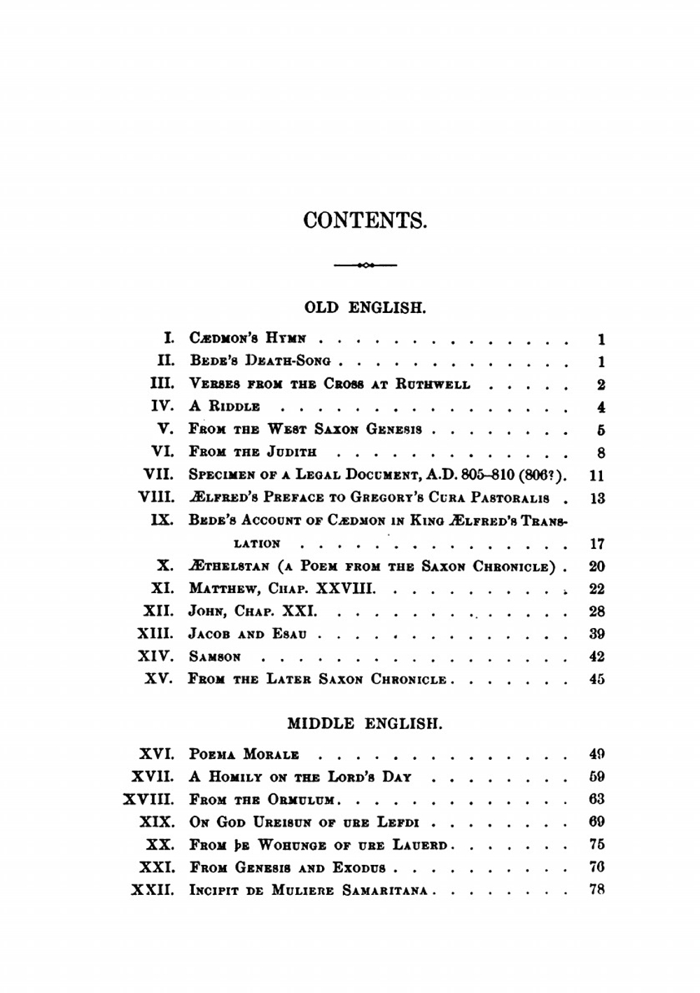 An Old & Middle English Reader | Julius Zupitza