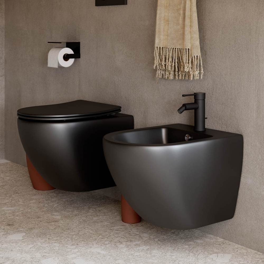 Комплект подвесной безободковый унитаз Ceramica Nova Metropol Rimless с крышкой-сиденьем CN4002MB, черный матовый + инсталляция Geberit Delta 458.149.21.1 с кнопкой, хром глянцевый