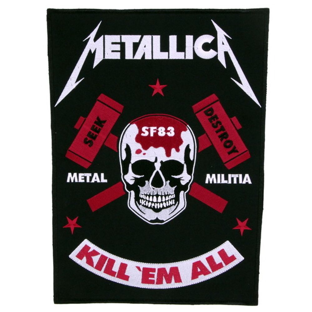 Нашивка Metallica Kill&#39;Em All (большая)