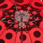 Зонт детский, красный, 18см, 6-5