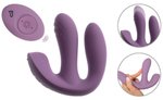 Фиолетовый тройной вибратор MIREVA RC Triple Hands-Free Vibrator