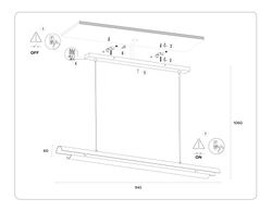 Ambrella Подвесной светодиодный светильник Techno family TN71336