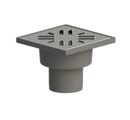 50 трап с вертик. спуском  ПП решетка 100*100 нерж. сталь ТП 100.50-100VSHs ТАТПОЛИМЕР